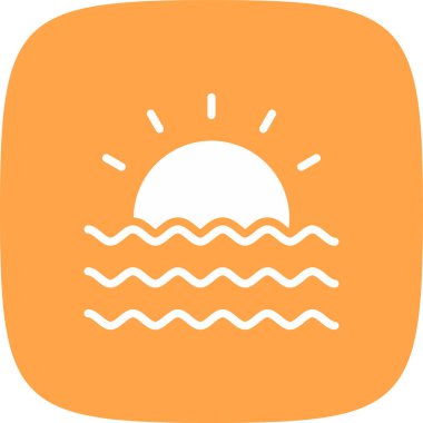 gün batımı basit kutsal kişilerin resmi, vektör çizim