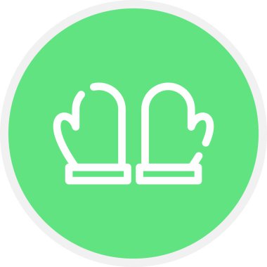 Mutfak Eldiven Hattı Çemberi Basit Simge, Vektör Resimleri