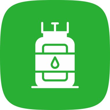 Gaz Doldurucu Basit Simgesi, Vektör İllüstrasyonu