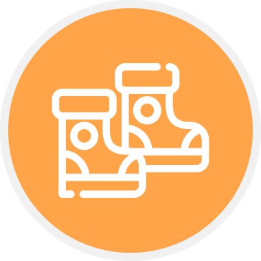 Lastik Çizme Çizme Çemberi Basit Simge, Vektör Resimleri