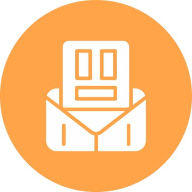 Mektup. Web simgesi basit illüstrasyon