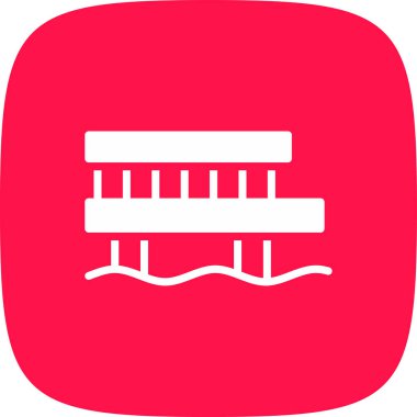 İskele Simgesi, Vektör İllüstrasyonu