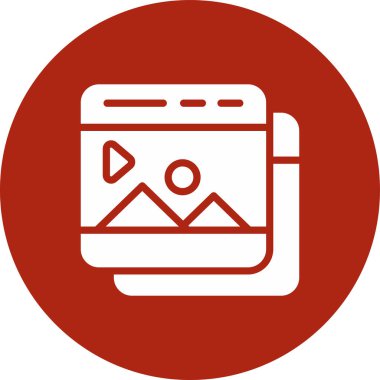 kamera web simgesi basit illüstrasyon