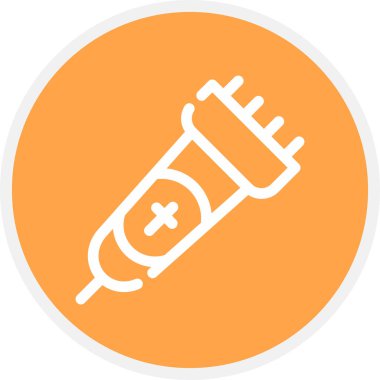 Kesme Çizgisi Çemberi Basit Simge, Vektör Resimleri