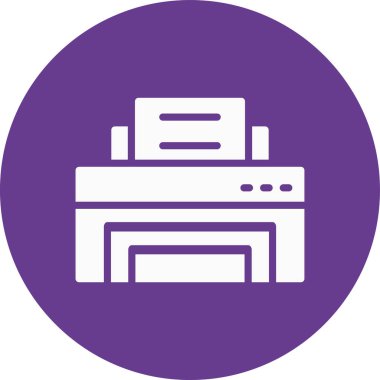 Yazıcı basit simgesi, vektör çizim