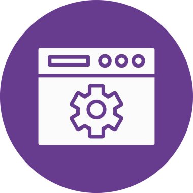 Web simgesi, vektör illüstrasyonu