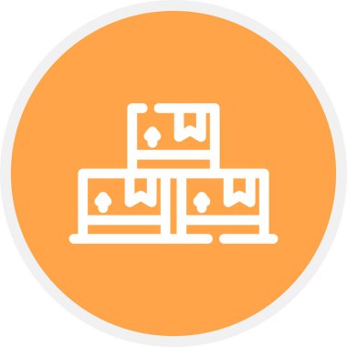 Paket Hattı Çemberi Basit Simge, Vektör Resimleri