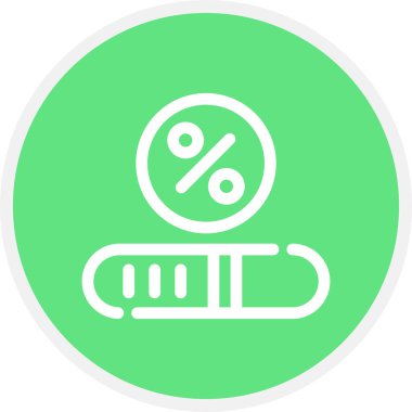 İlerleme Çubuğu Çemberi Basit Simge, Vektör Resimleri