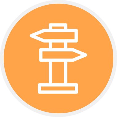 Yol İşaret Çizgisi Çemberi Basit Simge, Vektör ResmiComment