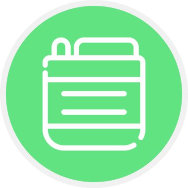 Can Line Circle Basit Simge, Vektör İllüstrasyonu