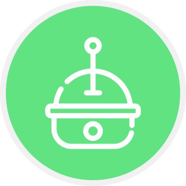 İğnelik Çizgisi Çemberi Basit Simge, Vektör Resimleri