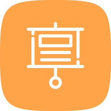 pano basit simgesi, vektör illüstrasyonu