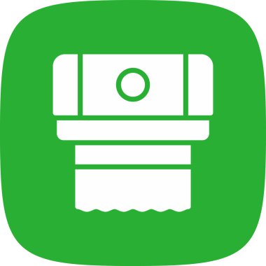 Kağıt Havlu Basit Simgesi, Vektör İllüstrasyonu