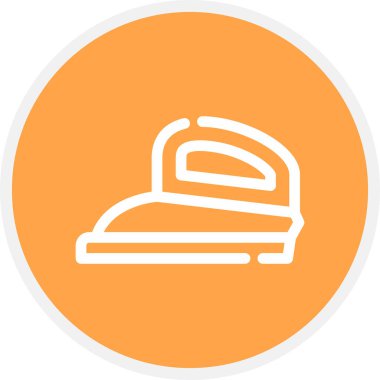 Demir Hat Çemberi Basit Simge, Vektör İllüstrasyonu