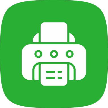 Basit simge, vektör illüstrasyonunu yazdır