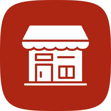 dükkan simgesi vektör illüstrasyonu