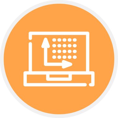 İnç Satır Başına Noktalar Basit Simge, Vektör Resimleri