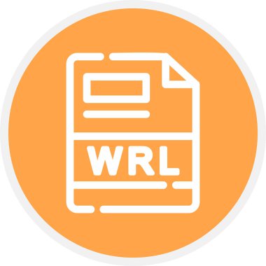 WRL Satır Çemberi Basit Simge, Vektör Resimleri