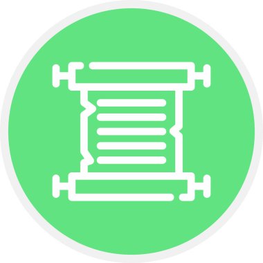 Satır Çemberi Basit Simge, Vektör Resmini Kaydır