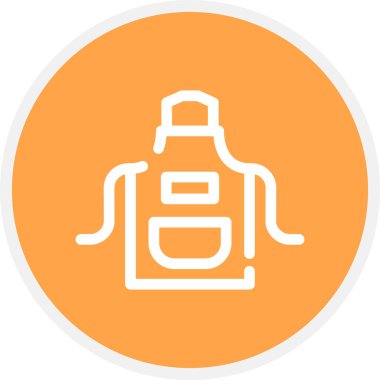 Önlük Çizgisi Çemberi Basit Simge, Vektör ResmiComment