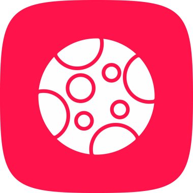 ay basit simgesi, vektör çizim