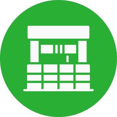 Modern binanın vektör illüstrasyonu