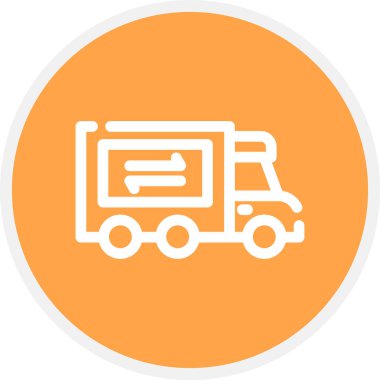 Tedarik Zinciri Çemberi Basit Simge, Vektör Resimleri