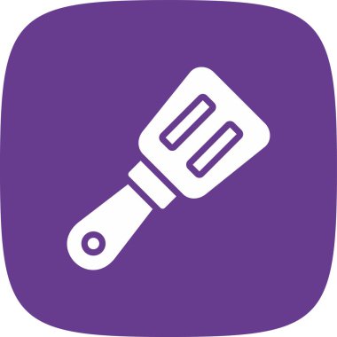 Spatula basit simgesi, vektör illüstrasyonu