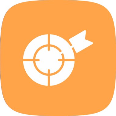 vektör hedef simgesi illüstrasyonu