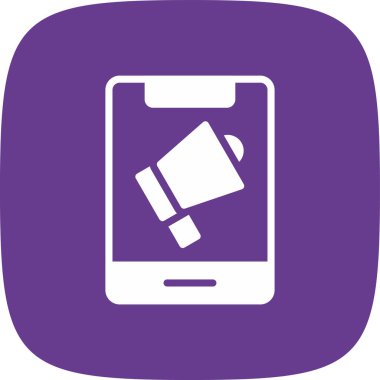 Çevrimiçi Reklam Simgesi, Vektör İllüstrasyonu