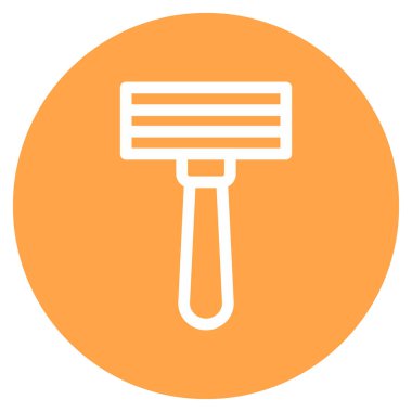 Razor Bıçak Çizgisi Çemberi Basit Simge, Vektör Resimleri