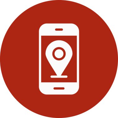 gps konum simgesi vektör çizimi