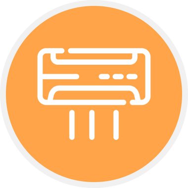 Klima Hattı Çemberi Basit Simge, Vektör Resimleri