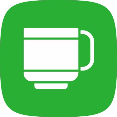 Kupa Basit Simgesi, Vektör İllüstrasyonu