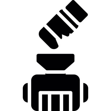 Polis kelepçe ikonu, basit stil