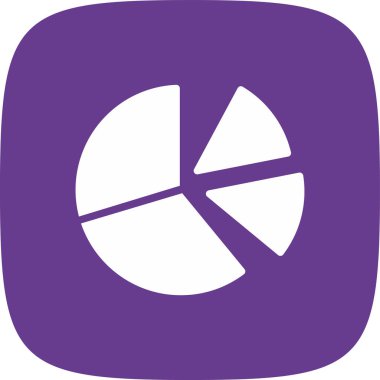 Turta Turtası Basit Simge, Vektör İllüstrasyonu