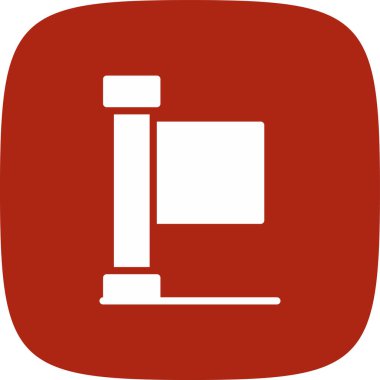 bayrak basit simgesi, vektör çizim