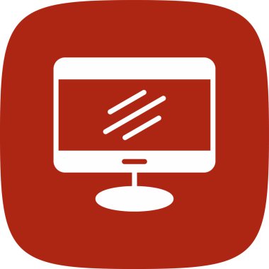 Lcd Basit Simge, Vektör İllüstrasyonu