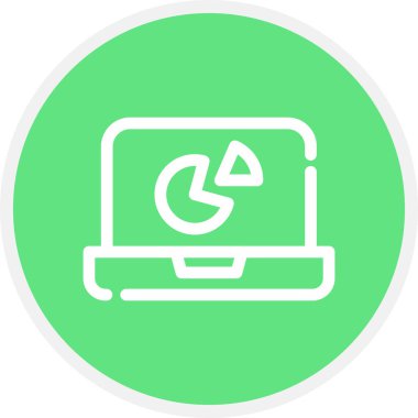 Pasta Çizelgesi Çemberi Basit Simge, Vektör Resimleri