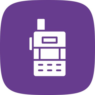 Alıcı Verici Basit Simge, Vektör İllüstrasyonu