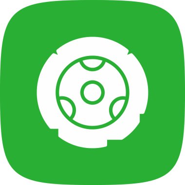 Modern futbol ikonunun vektör illüstrasyonu