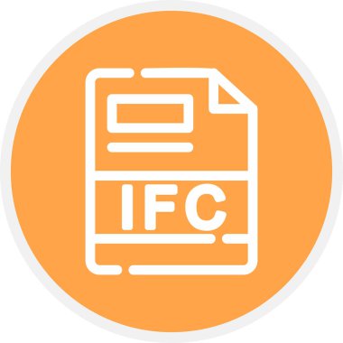 IFC Satır Çemberi Basit Simge, Vektör Resimleri