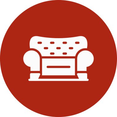 kanepe ikonu vektör illüstrasyonu