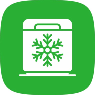 Dondurucu basit simgesi, vektör illüstrasyonu