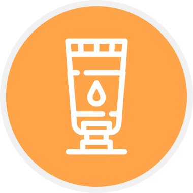 Vücut losyonu Satırı Çemberi Basit Simge, Vektör Resimleri