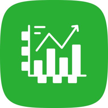 Çizgi Çizelgesi basit simgesi, vektör illüstrasyonu