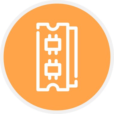 Ram Satır Çemberi Basit Simge, Vektör İllüstrasyonu