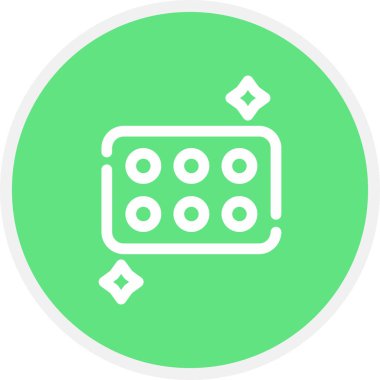 Sünger Çizgisi Çemberi Basit Simge, Vektör Resimleri