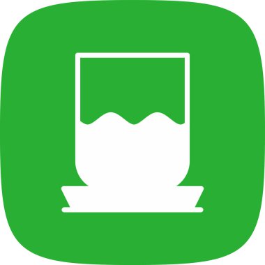 Su Kadehi Simgesi, Vektör İllüstrasyonu