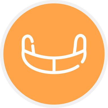 Sakız Kalkanı Çemberi Basit Simge, Vektör Resimleri